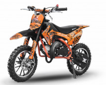 Dirt bike enfant 49cc orange 10/10 pouces