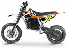 Moto cross 1200W lithium orange 14/12 pouces