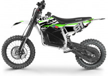 Moto cross 1200W lithium vert 14/12 pouces