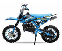 Moto cross enfant 49cc bleu 10/10 pouces