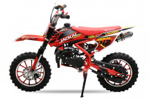 Moto cross enfant 49cc rouge 10/10 pouces