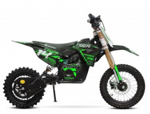 Moto cross enfant Tiger 1100W lithium vert 12/10 pouces