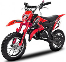 Moto cross Flash 49cc rouge 10/10 pouces