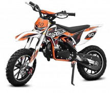 Moto cross Gazelle Deluxe E-Start 49cc orange 10/10 pouces