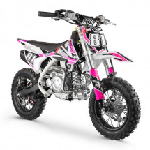 Moto cross MX 60cc blanc et rose 10/10 pouces 4 temps