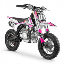 Moto cross MX 60cc noir et rose 10/10 pouces 4 temps