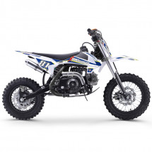 Moto cross MX 70cc noir et bleu 12/10 pouces 4 temps