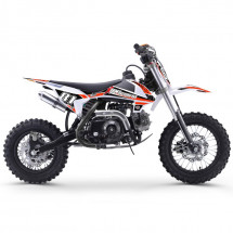 Moto cross MX 70cc noir et orange 12/10 pouces 4 temps