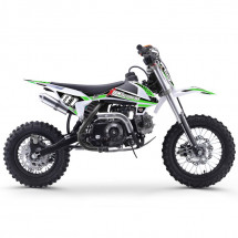 Moto cross MX 70cc noir et vert 12/10 pouces 4 temps