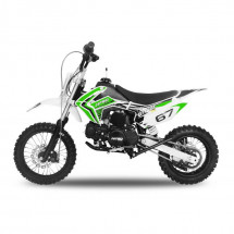 Moto cross 125cc automatique 14/12 pouces verte kicker