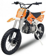 Moto cross Thunder 125cc orange 17/14 pouces