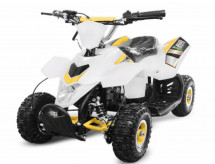 Pocket quad 49cc blanc et jaune Madox 4 pouces