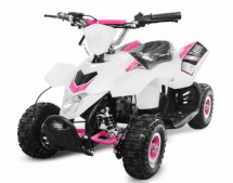 Pocket quad 49cc blanc et rose Madox 4 pouces