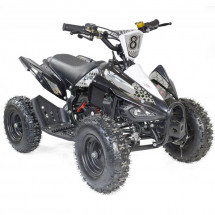 Pocket quad essence 50cc e-start noir et gris Crossing 6 pouces