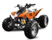 Quad 125cc e-start automatique orange Grizzly 8 pouces