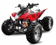 Quad 125cc e-start automatique rouge Grizzly 8 pouces