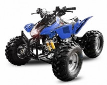 Quad 125cc Grizzly 3G8 bleu 8 pouces roues de route