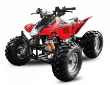 Quad 125cc Grizzly 3G8 rouge 8 pouces roues de route