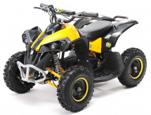 Quad électrique 1000w 36v noir et jaune Racer 6 pouces