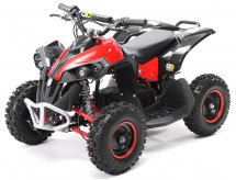 Quad électrique 1000w 36v noir et rouge Racer 6 pouces