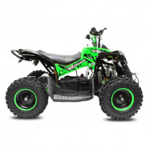 Quad électrique 1000w 36v noir et vert Racer 6 pouces