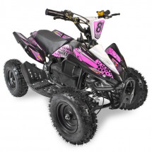 Quad électrique 800w 36v lithium noir et violet Luxe 6 pouces