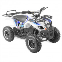 Quad électrique 800w blanc et bleu Rando 6 pouces