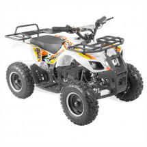 Quad électrique 800w blanc et orange Rando 6 pouces