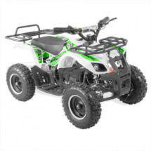 Quad électrique 800w blanc et vert Rando 6 pouces