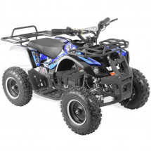 Quad électrique 800w noir et bleu Rando 6 pouces