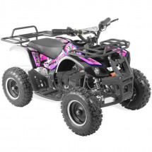 Quad électrique 800w noir et rose Rando 6 pouces