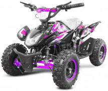 Quad électrique enfant 800w rose Jumpy deluxe 6 pouces