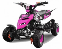 Quad électrique enfant 800w rose Repti 6 pouces