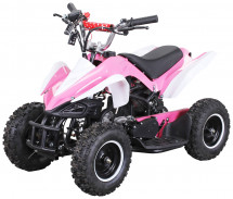 Quad enfant 49cc e-start blanc et rose Python 6 pouces