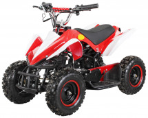 Quad enfant 49cc e-start blanc et rouge Python 6 pouces