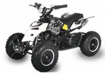 Quad enfant 49cc e-start noir et blanc Reptile 6 pouces