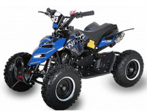 Quad enfant 49cc e-start noir et bleu Reptile 6 pouces