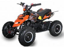 Quad enfant 49cc e-start noir et orange Reptile 6 pouces