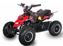 Quad enfant 49cc e-start noir et rouge Reptile 6 pouces