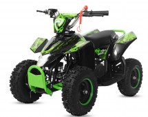 Quad enfant 49cc e-start noir et vert Madox 6 pouces