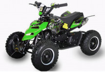 Quad enfant 49cc e-start noir et vert Reptile 6 pouces