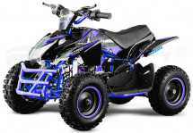 Quad enfant 49cc Jumpy Premium 6 ATV e-start bleu 6 pouces