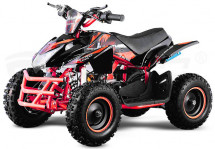 Quad enfant 49cc Jumpy Premium 6 ATV e-start rouge 6 pouces