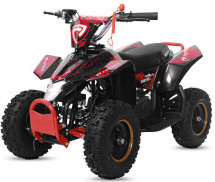 Quad enfant 49cc Madox 6 ATV noir et rouge 6 pouces