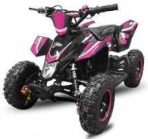 Quad enfant 49cc Madox Deluxe 6 e-start rose 6 pouces