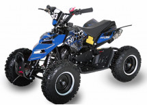 Quad enfant 49cc noir et bleu Reptile 6 pouces