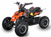 Quad enfant 49cc noir et orange Reptile 6 pouces