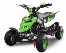 Quad enfant 49cc noir et vert Reptile 4 pouces