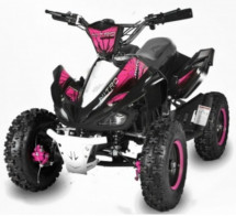 Quad enfant 49cc rose Python deluxe e-start 6 pouces