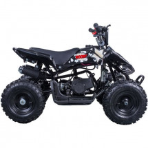 Quad enfant 49cc tout terrain noir et bleu Kross 6 pouces